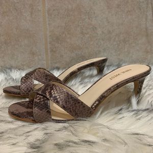 NINE WEST crossed open-toe heels